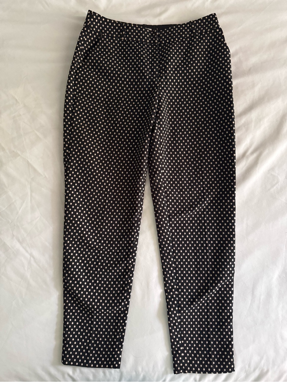 Kate Spade Black Polka Dot Slim Pants